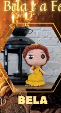 Amigurumi Joy - Marina - Beauty and the Beast - A Bela e a Fera - Bela - Portuguese