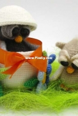 Dinegurumi - Sandra Haupt - Baby Owls - Russian - Translated