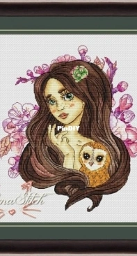 Girl With Owl by Alena Savchenko