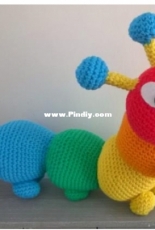 Amigurumi Barmy - Liz Ward- Rainbow Caterpillar