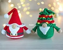 Funny Rabbit Toys / Toys By Oksi - Alena - Santa Gnome and christmas tree gnome
