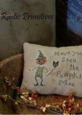 Country Rustic Primitives CR- 270 - The Pumpkin Man Pillow Tuck