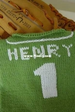 Little Slugger Baseball Jersey by Katie Worthing (3 & 6M)