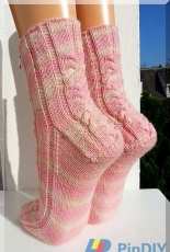 Die Reise durch die Zeit Socks by Micha Klein/Wolletraum-German-Free