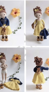 Horgoláda Design - Márta Sipos - Doll Lola - Lola Baba - Hungarian