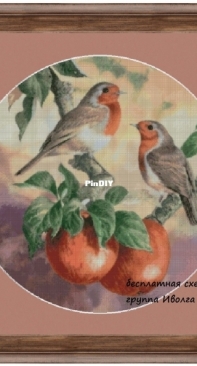 Robins and Apples by Ivolga/Evgenia Nikotina