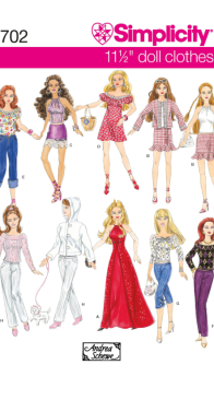 Simplicity - 4702 - 11.5 inch Doll Clothes