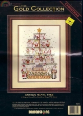 Dimensions - The Gold Collection 8451 Antique Santa Tree