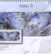 I Love CrossStitch (ILCS) HW-009 Dahlias III (Huntington Witherill)