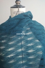 La Forcenee - Wave Rick Rack Lace Shawl - Free
