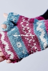 Fair Isle Wrist Cuffs by Monica Russel-Free