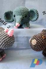 Janagurumi - Jana Ganseforth - Zoo Animals 2 - Rhino Hippo and Elephant - German
