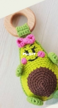 Yar Yarn - Yana Ragozina - Avocado teether - Russian - Free