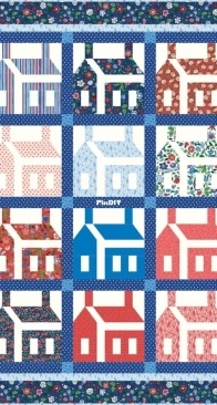 Connecting Threads - Chesapeake Summer House -  Free Quilt Pattern