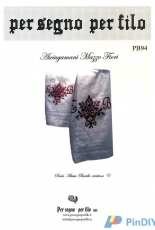 Per Segno Per Filo PB94 - Asciugamani Mazzo di Fiori