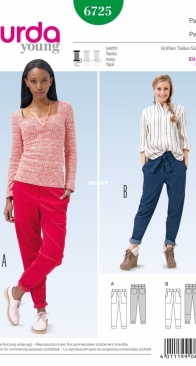 Burda 6725 - Pants - multilingual