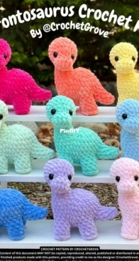 Crochet Grove - Anabelle Mcelhaney - Mini Brontosaurus