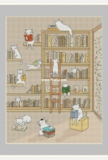 Cat Librarians - Evgenia Maruschak
