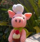 Thecrochetin - Chef Piggie