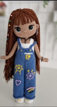 Organic Toyss - ToysDolloop - Gözde Diril  - Juana with Overalls