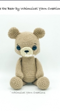 Whimsical Yarn Creations - Christina Marie - Fudge the Bear