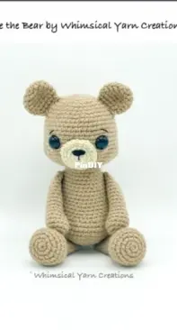 Whimsical Yarn Creations - Christina Marie - Fudge the Bear