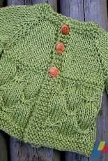 Butterfly Baby Cardigan by Pyropagan Knits-Free