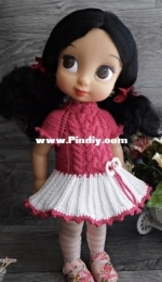 Knitting with nina - Nina Vyazantia - Doll clothes MK "Mint Freshness"  FOR DOLLS 38-40 CM- Russian