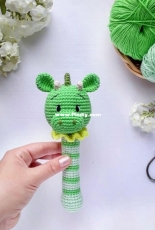 Albina Knit Toys - Albina Mullakaeva - Dino Rattle - Russian