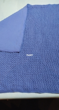 Crocheted  baby  boy  blanket