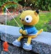Little Muggles Amigurumi Designs- Spencer The Fishing Kitty