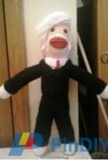 Crochet Fanatic - Christjan Bee -Donald Trump sock monkey - Free