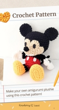 Cyan Rose Creations - Roseberry Arts - Rose San - Mickey Mouse