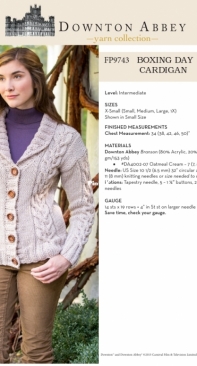 Boxing Day Cardigan - Premier Yarns, Downton Abbey collection - Free