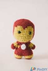 Electric Bunny Crafts- Gina Fiorito - Iron Man Amigurumi Doll