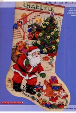 Santa Stocking by Linda Gillum from Cross Stitch Gold 5 XSD