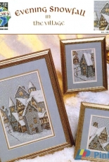 True Colors BCL-10077 Evening Snowfall in the Village pat