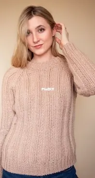 Sunday Morning Rib Stitch Sweater by Kaitlin Barthold - Free