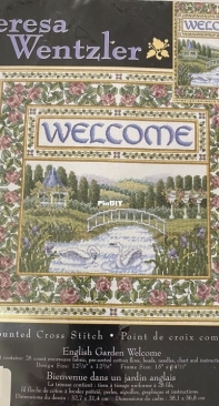 Leisure Arts 113976 English Garden Welcome by Teresa Wentzler