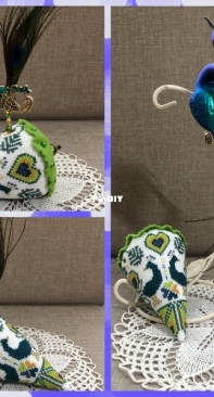 Erica Michaels Needleart Designs - Peacock Party Berry