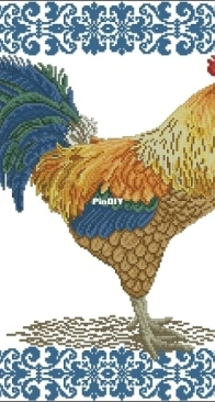French Rooster 1 - Bantam Rooster by Sharon Pope from Just Cross Stitch - May - June 2011 PCS + XSD