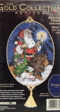Dimensions - The Gold Collection Petites 8559 Santa With Friends Ornament