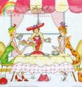 Bothy Threads XLL4 Ladies Who Lunch - Whos Counting The Calories