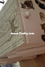 Sewing box with decoupage