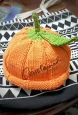 Orange baby hat