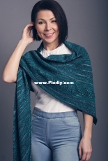 Cool Comfort Asymmetric Shawl  by Kristina Smiley