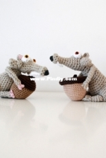 Ahooka Migurumi - Ophelie - Scrat and Acorn - Free