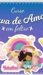 Sandra Santos Atelie - Bonecas Unicornio e Chuva de Amor - Felt - Portuguese