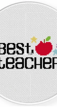Daily Cross Stitch - Best Teacher