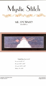 Mystic Stitch - SEA-WIN02 Mr. Snowman